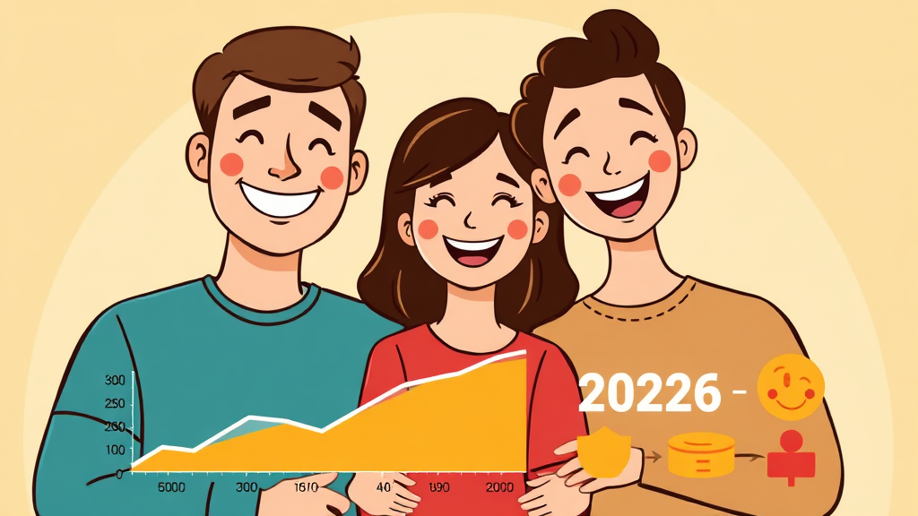 2026년 가구원수별 중위소득 금액 (cartoon 스타일)
