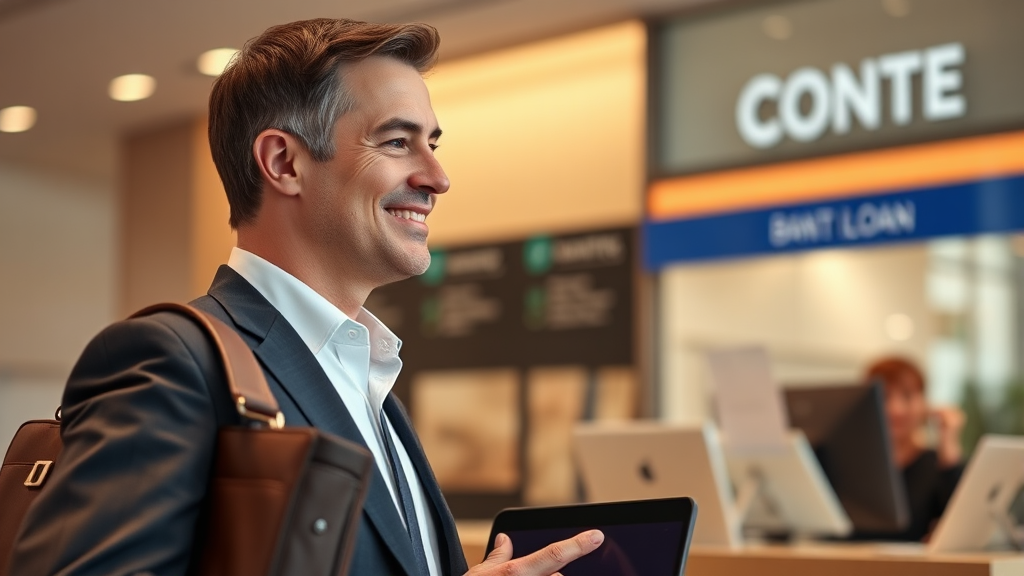 신용대출 신청 절차 및 필요 서류 (realistic 스타일)