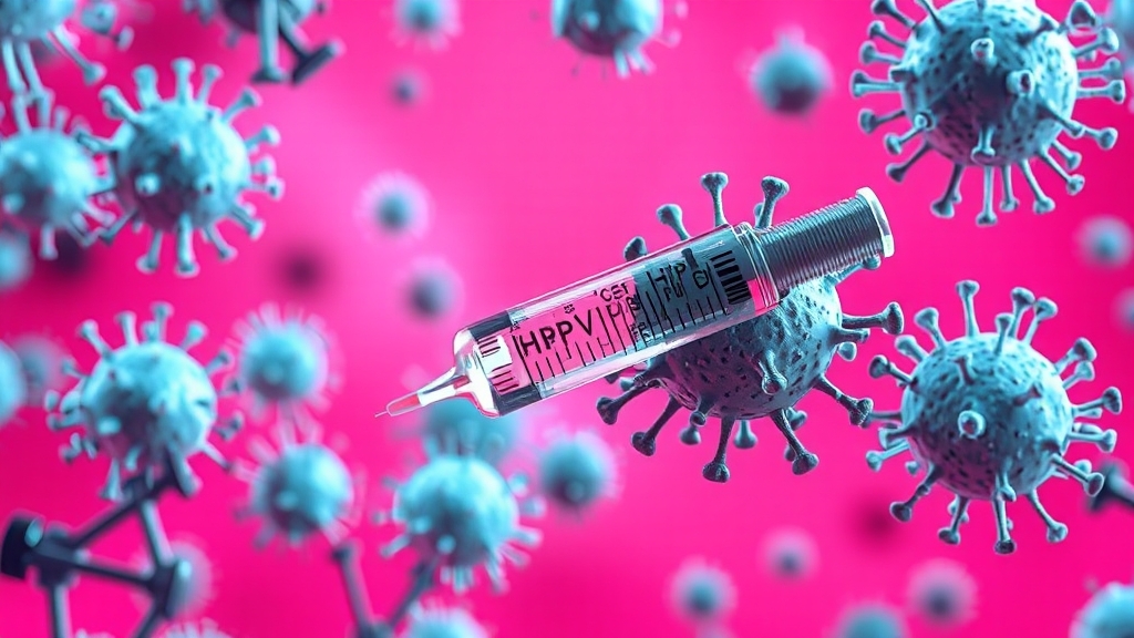 자궁경부암과 HPV, 무슨 관계? (realistic 스타일)