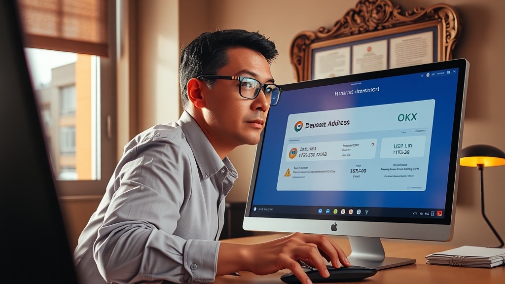 OKX 출금: 업비트로 USDT 전송 (realistic 스타일)