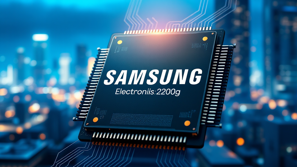 반도체 업황과 삼성전자 (realistic 스타일)