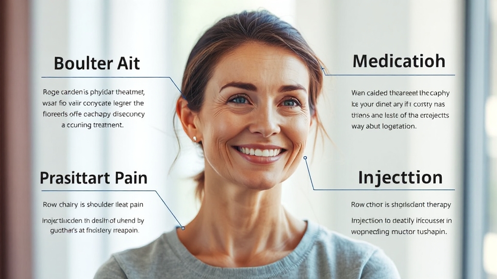 물리 치료, 약물 치료, 주사 치료 비교 (realistic 스타일)