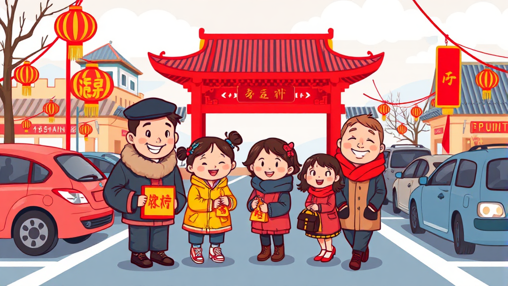 설 연휴 무료 주차 꿀팁 (cartoon 스타일)