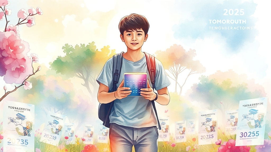 2025년, 이렇게 달라져요 (watercolor 스타일)