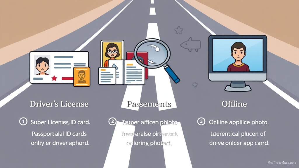 재발급 필수 서류 (cartoon 스타일)