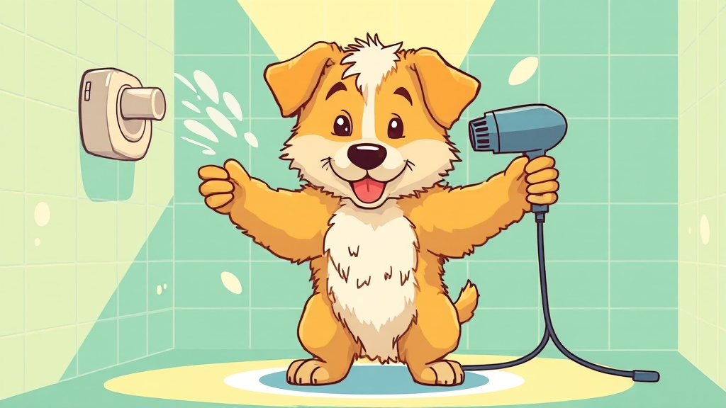 목욕 후 물기 제거 & 건조 꿀팁 (cartoon 스타일)