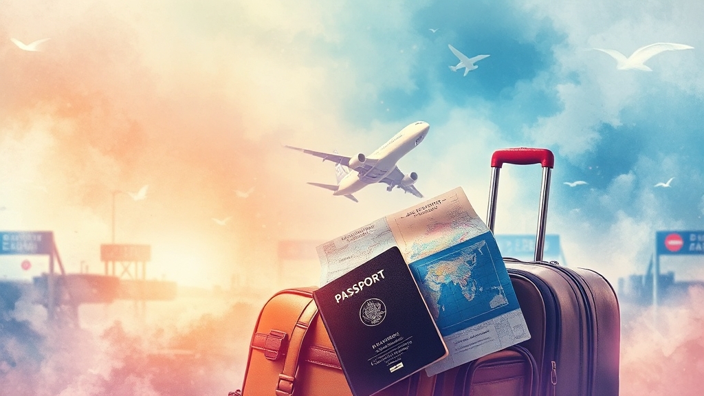 LCC 할인 & 인천공항 정보 (watercolor 스타일)