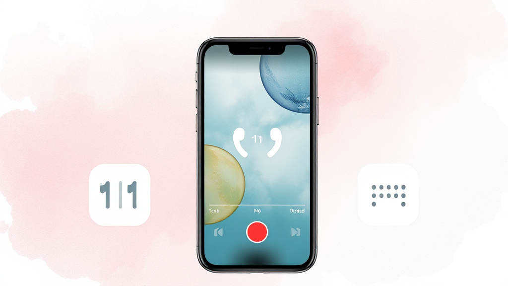 통화 녹음, 다양한 앱과 서비스 활용법 (watercolor 스타일)