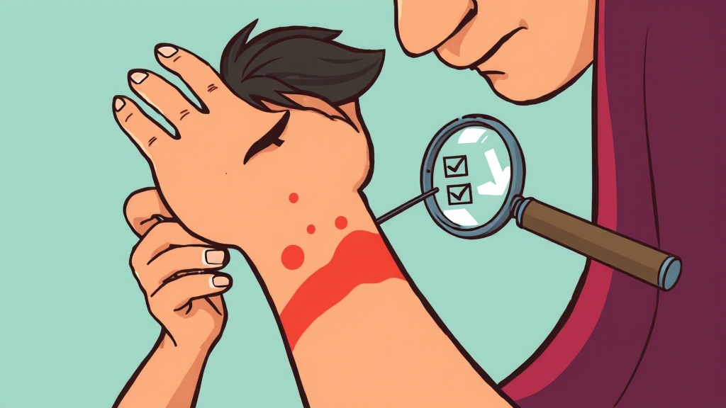 자가진단 체크리스트 (cartoon 스타일)