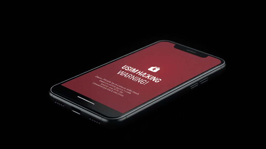 SKT 유심, 스미싱/해킹 주의보! (realistic 스타일)