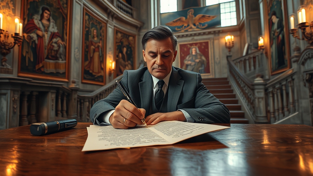 탄원서 작성, 핵심 구성 요소는? (realistic 스타일)