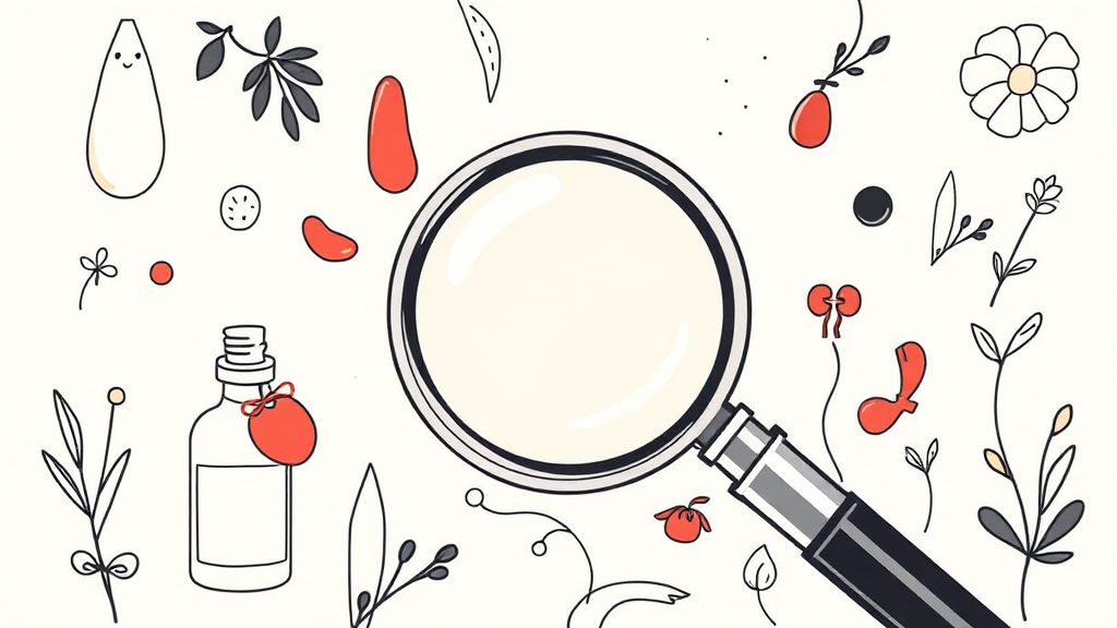 삼백초 추출물 섭취 시 주의사항 (illustration 스타일)