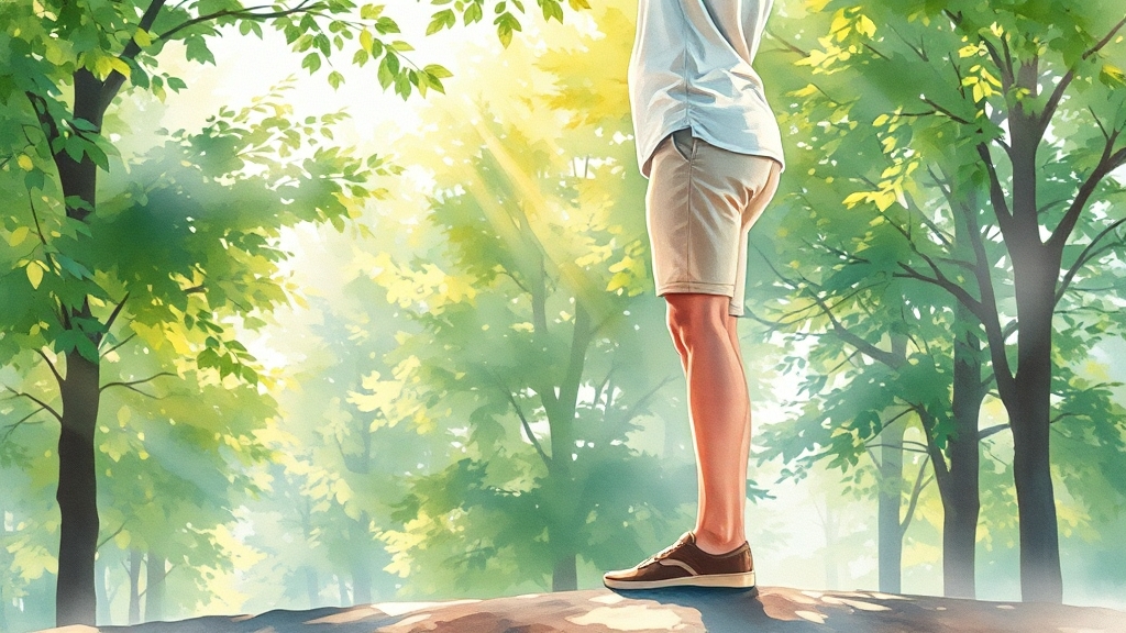 무릎 건강, 이렇게 지키세요! (watercolor 스타일)