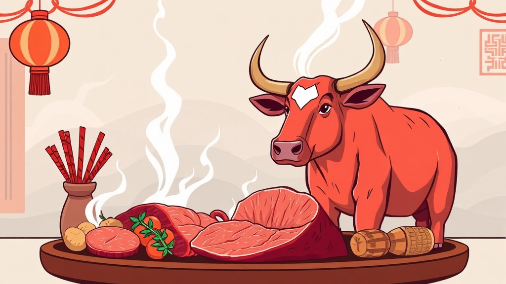 한우 할인 행사, 언제? (illustration 스타일)