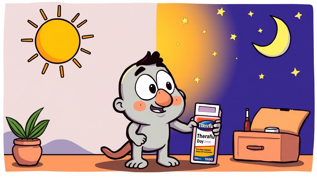 데이 vs 나이트, 핵심 비교 (cartoon 스타일)