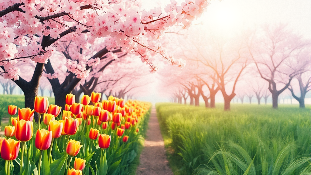 봄꽃 축제: 놓치면 후회할 전국 명소 가이드 (watercolor 스타일)