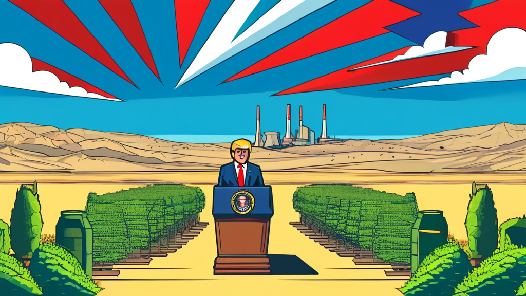 호르무즈 해협 긴장 고조: 트럼프 대통령 발언의 배경 (cartoon 스타일)