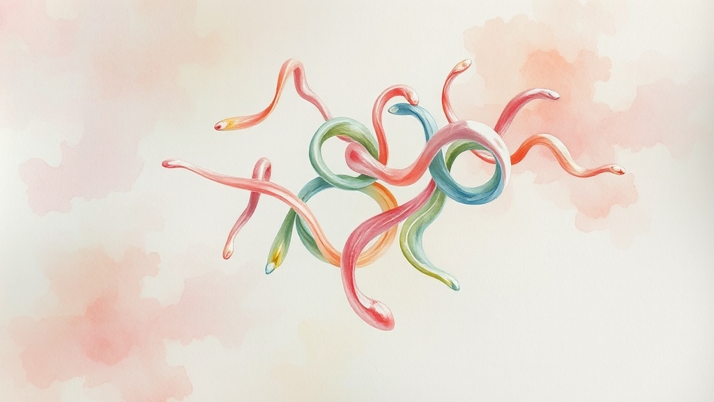 귀지 상태별 꿈 해몽 (watercolor 스타일)