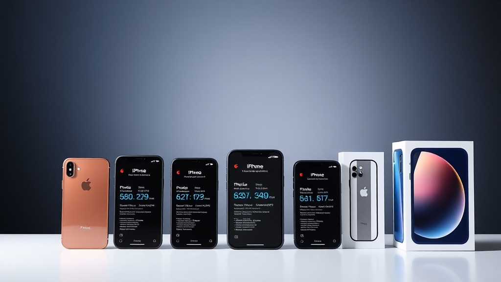 아이폰17, 모델별 스펙 비교 (realistic 스타일)