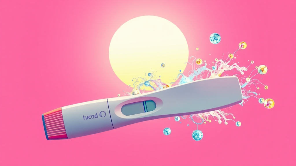 임신테스트기 기본 원리 (popart 스타일)