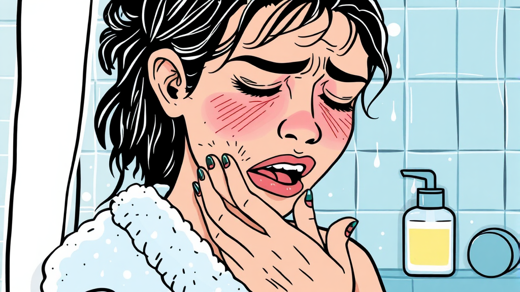 가려움증 유발 요인 (illustration 스타일)