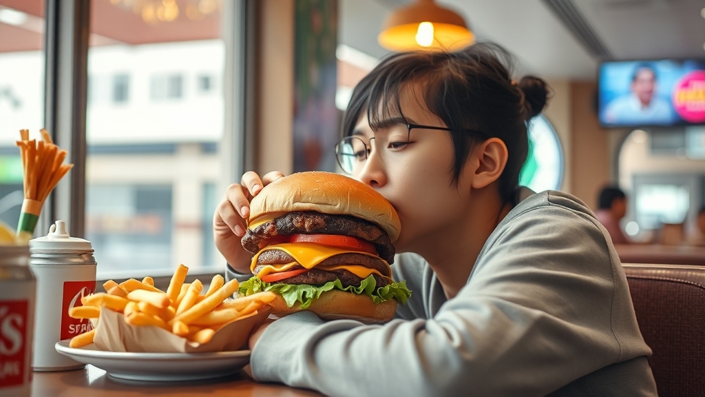 혼밥 성지로 떠오른 이유 (realistic 스타일)
