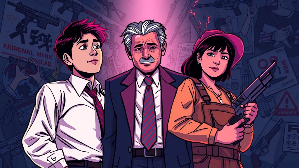 예측 불가능한 전개 포인트 (cartoon 스타일)