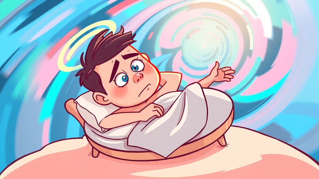 이석증 주요 증상 체크! (cartoon 스타일)