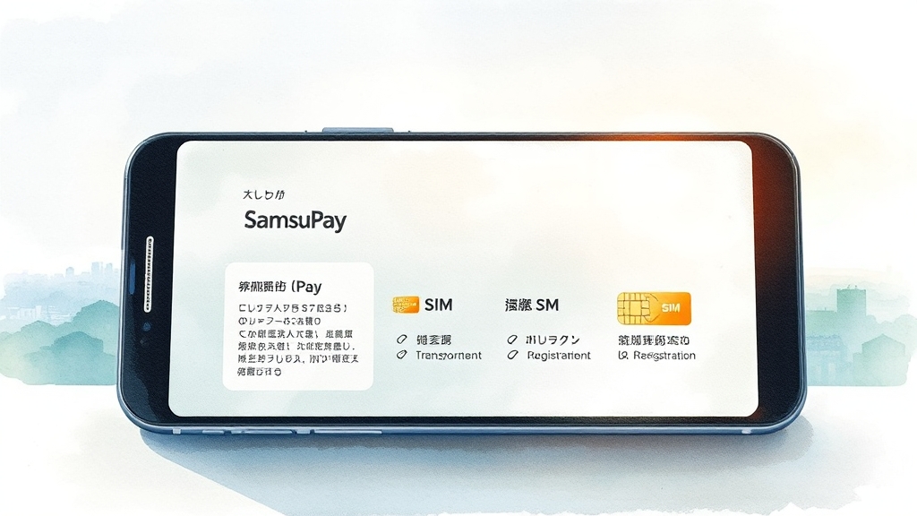 삼성페이 교통카드 등록 꿀팁 (watercolor 스타일)