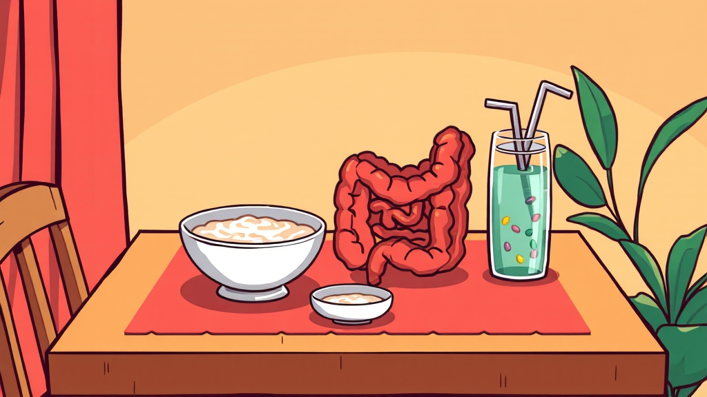 완벽한 장 정결 식단 가이드 (cartoon 스타일)