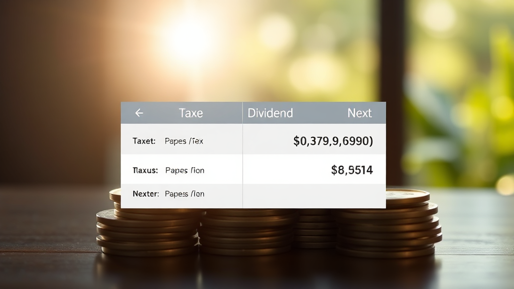 배당금 관련 세금 및 실수령액 계산 가이드 (realistic 스타일)