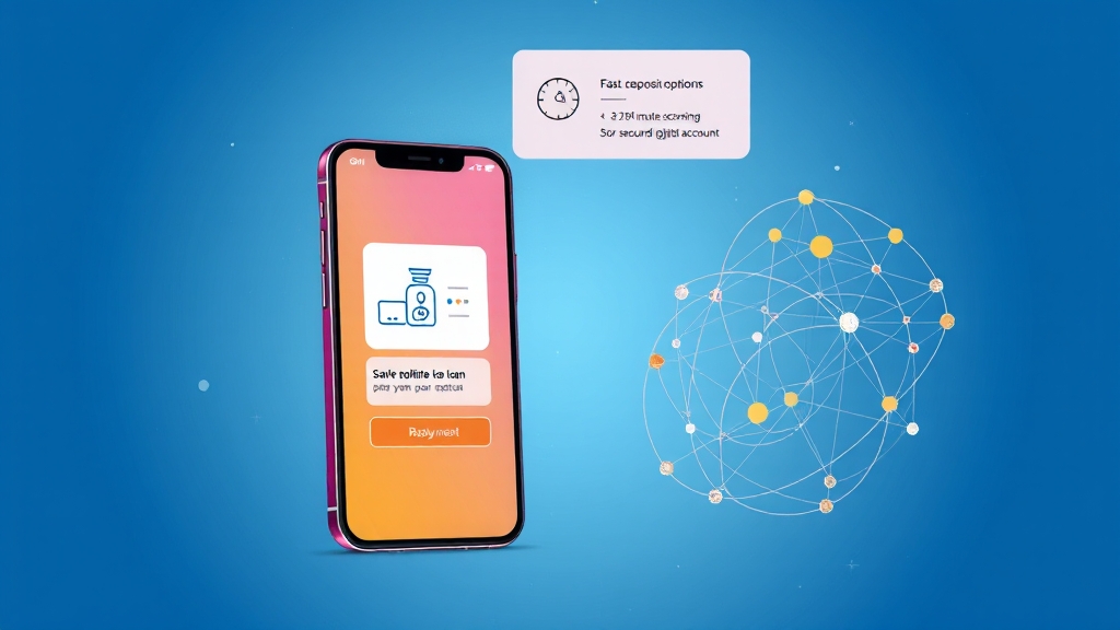 모바일 소액대출 간편 신청 방법 (illustration 스타일)