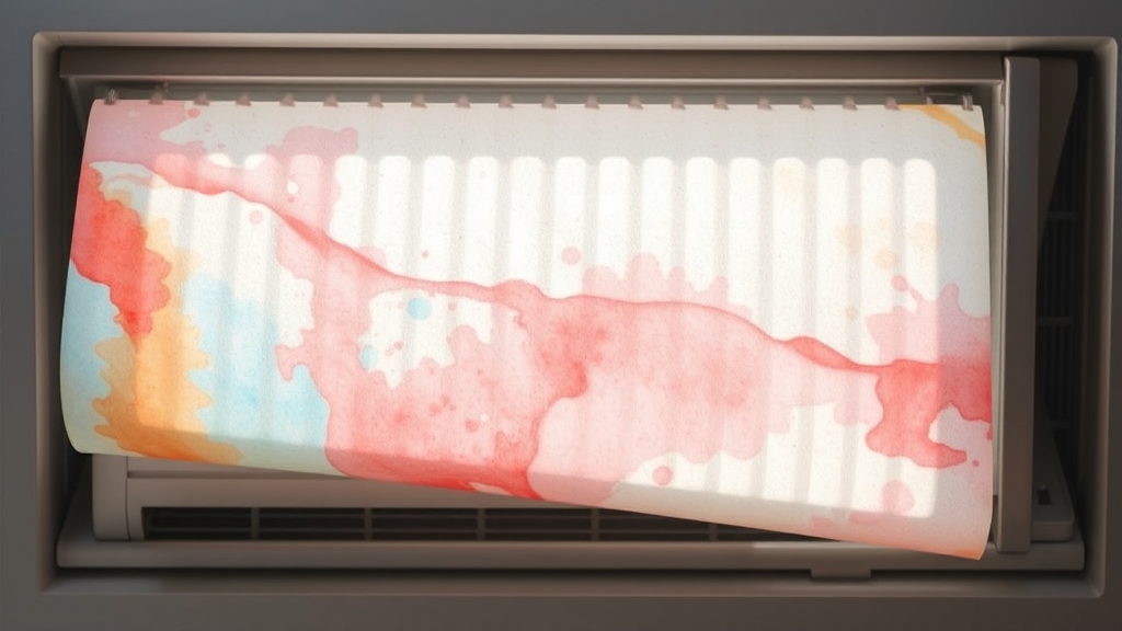 깨끗한 공기를 위한 필터 청소 (watercolor 스타일)