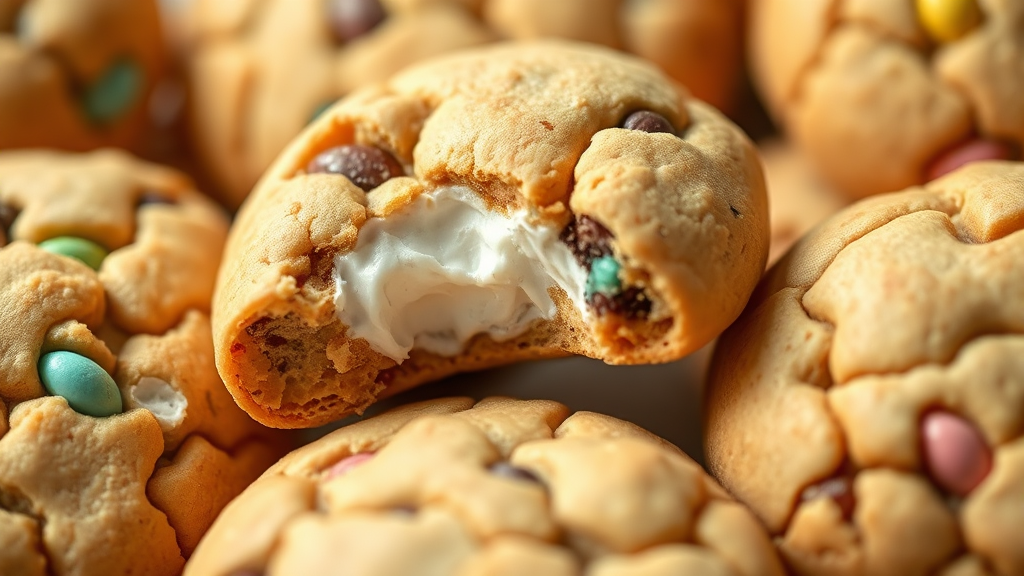 두바이 쫀득 쿠키 vs 모찌 쿠키 (realistic 스타일)