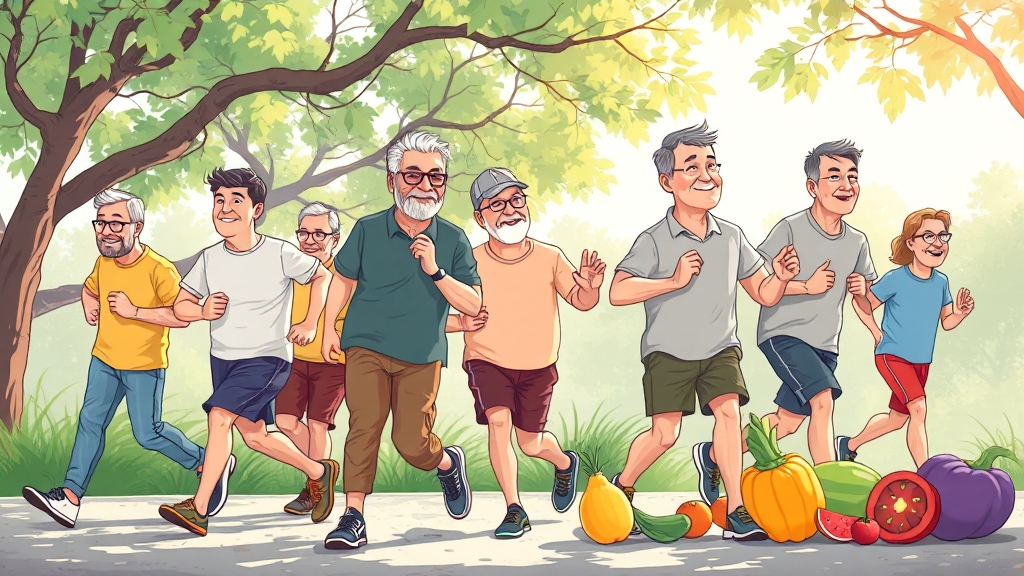 생활 습관 개선, 갱년기 증상 완화에 얼마나 효과적일까? (cartoon 스타일)