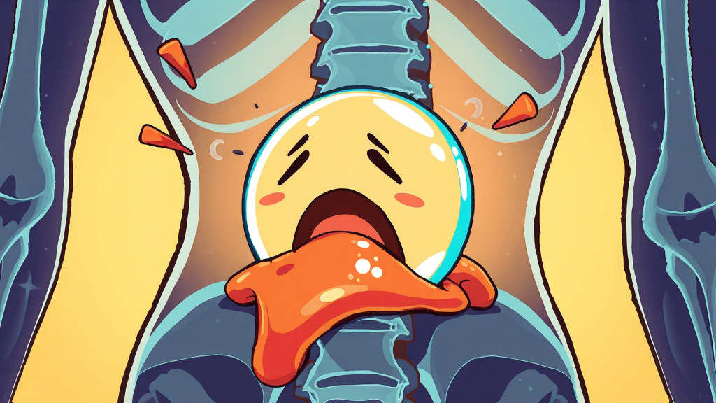 허리디스크란? (cartoon 스타일)