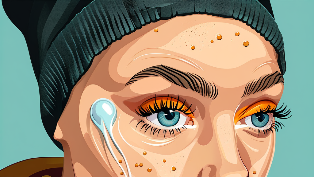 보기 싫은 비립종, 어떻게 제거할까? (illustration 스타일)