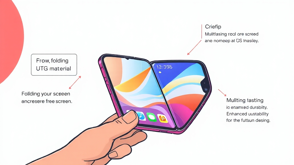 폴더블폰 개발, 어디까지? (cartoon 스타일)