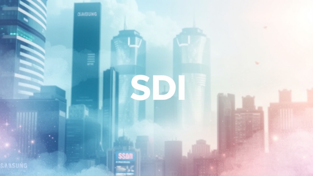 삼성SDI, 뭐가 강점? (watercolor 스타일)