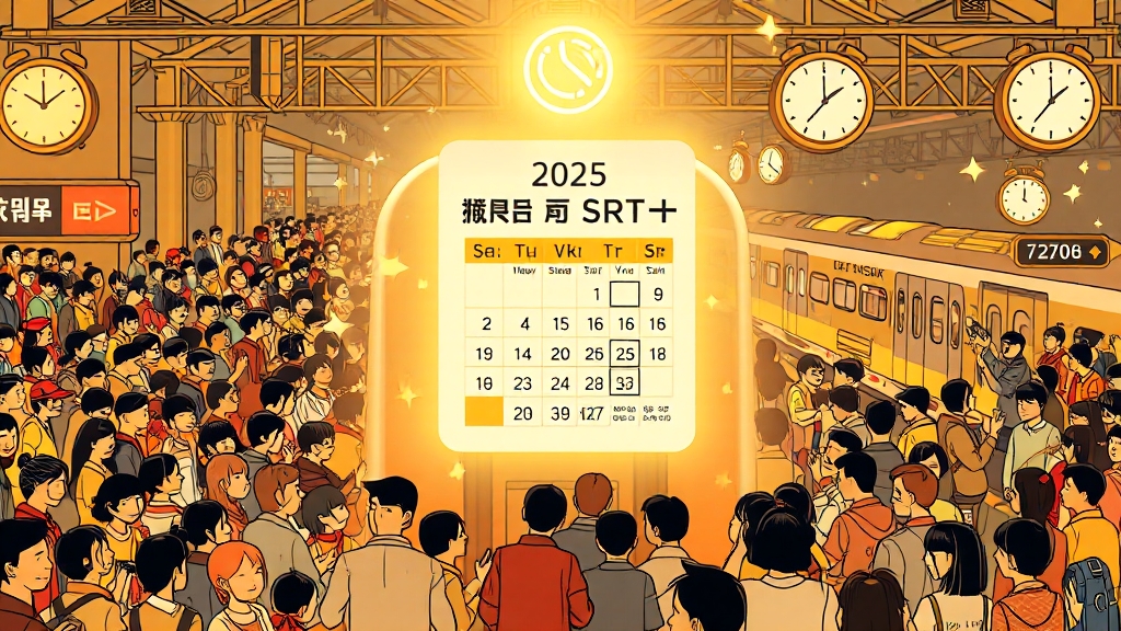 2025 추석 예매 핵심 정보 (cartoon 스타일)
