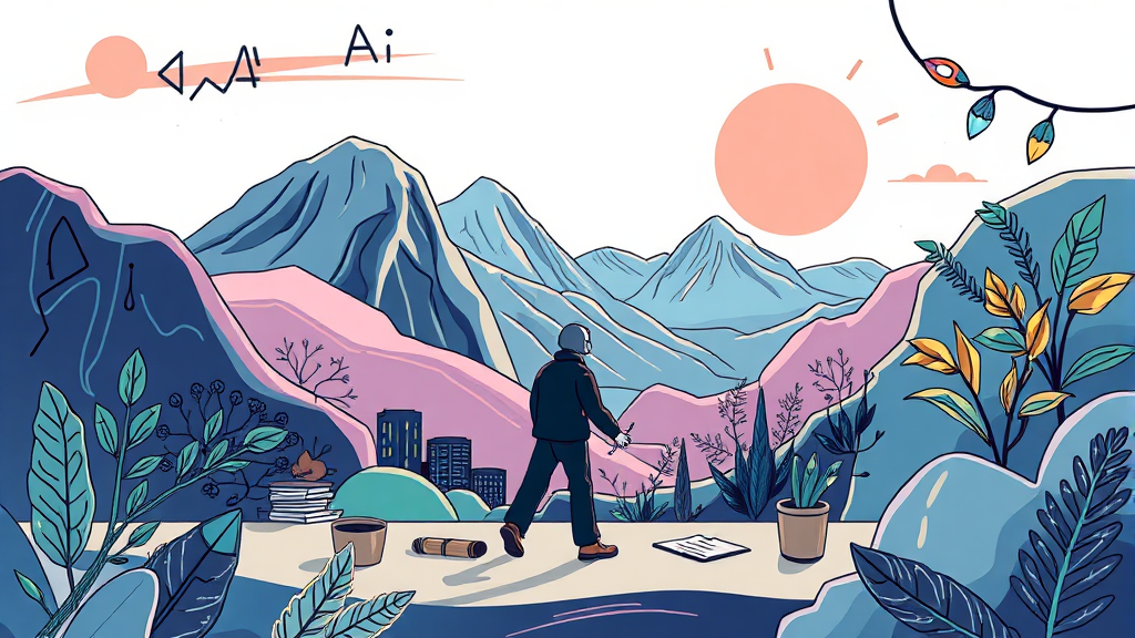 AI 부업이란 무엇일까요? (illustration 스타일)