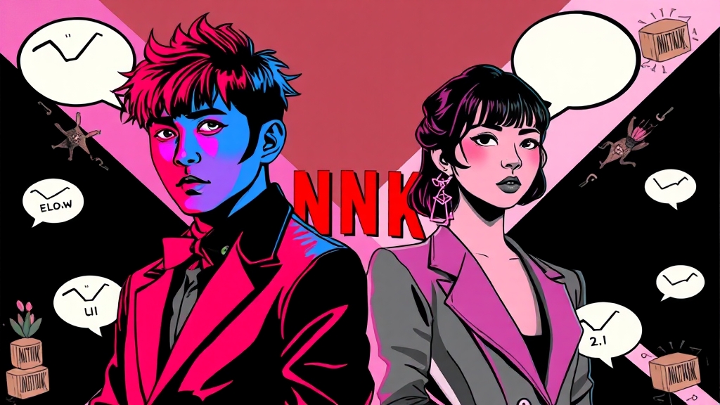 웹툰 vs 드라마, 무엇이 다를까? (popart 스타일)