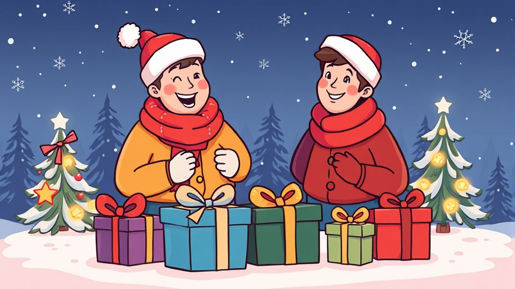 크리스마스 선물 추천 (cartoon 스타일)