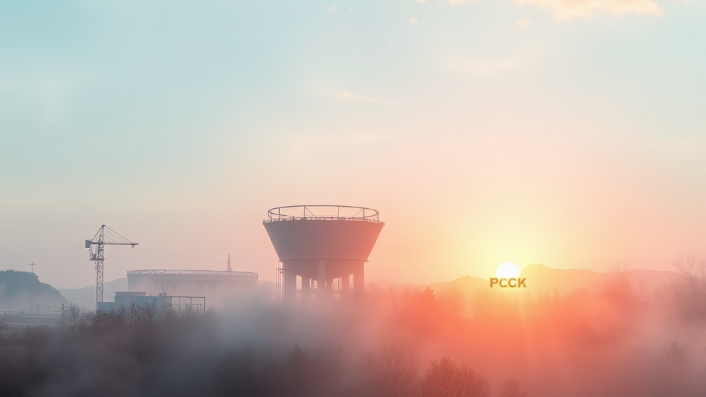 PKC 주가, 긍정적인 미래를 보다 (watercolor 스타일)