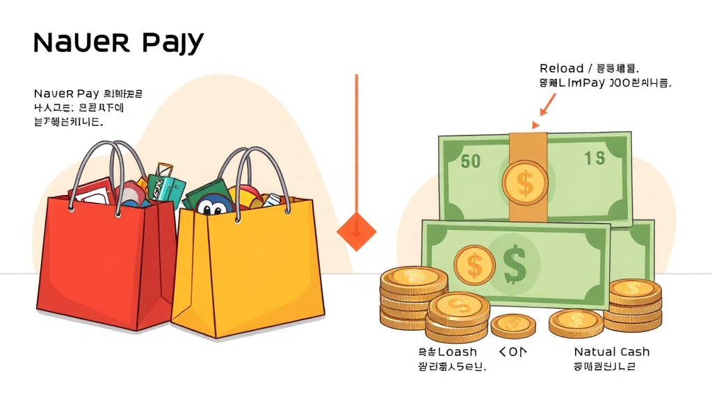 네이버페이 포인트 현금화 방법 총정리: 조건부터 2025년 정책까지 2 포인트 vs 머니, 뭐가 다를까? (cartoon 스타일)