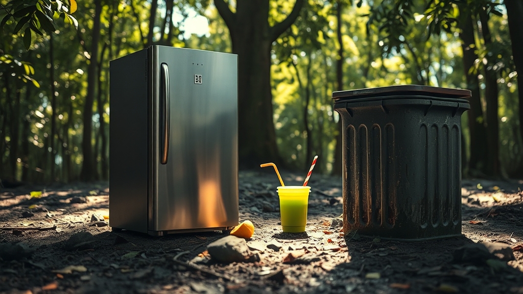 음식물 관리, 어떻게 해야 할까요? (realistic 스타일)