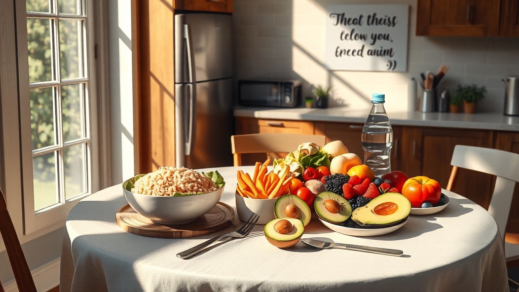 식단 구성 및 개선 (realistic 스타일)