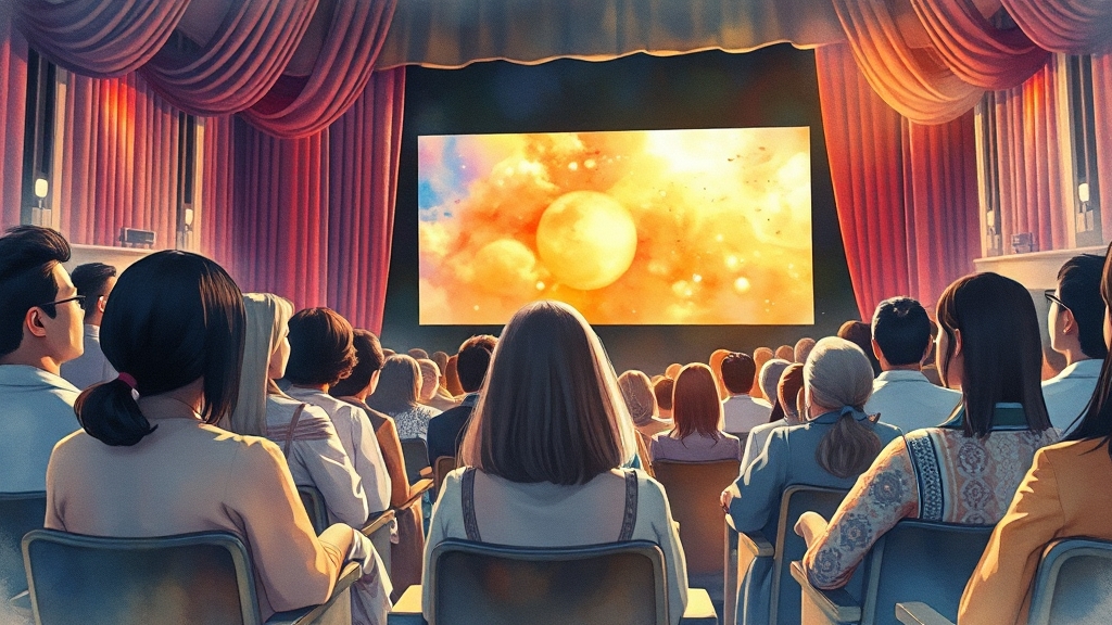 상영작 및 주요 프로그램 (watercolor 스타일)