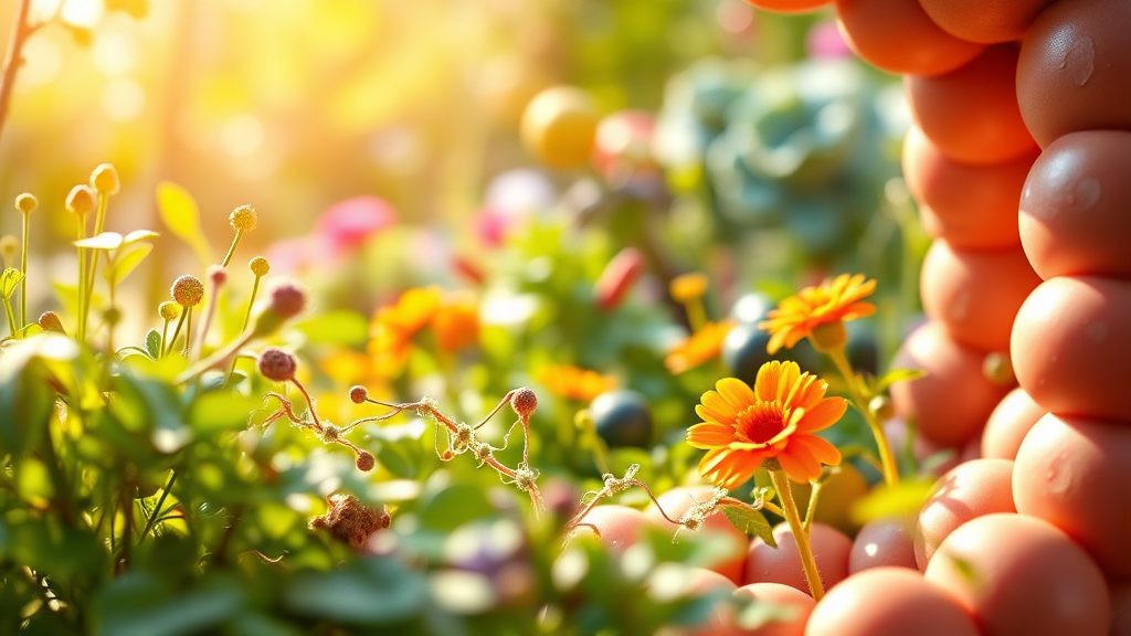 장 건강, 면역력의 핵심 (realistic 스타일)