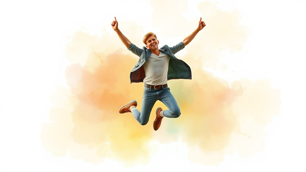 청년일자리도약장려금이란? (watercolor 스타일)